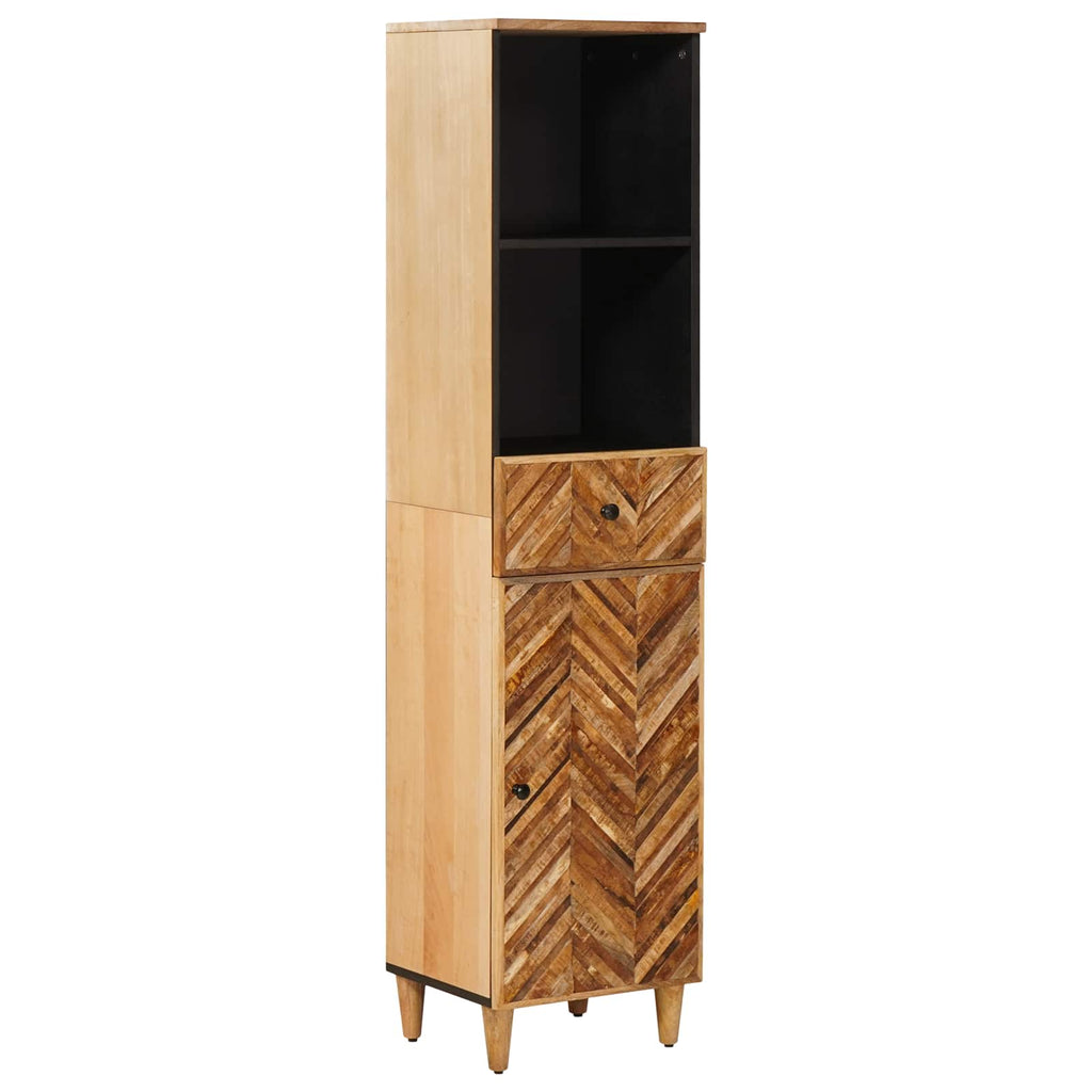 Juego de Muebles de Baño con cajón 4 pcs Madera de mango maciza