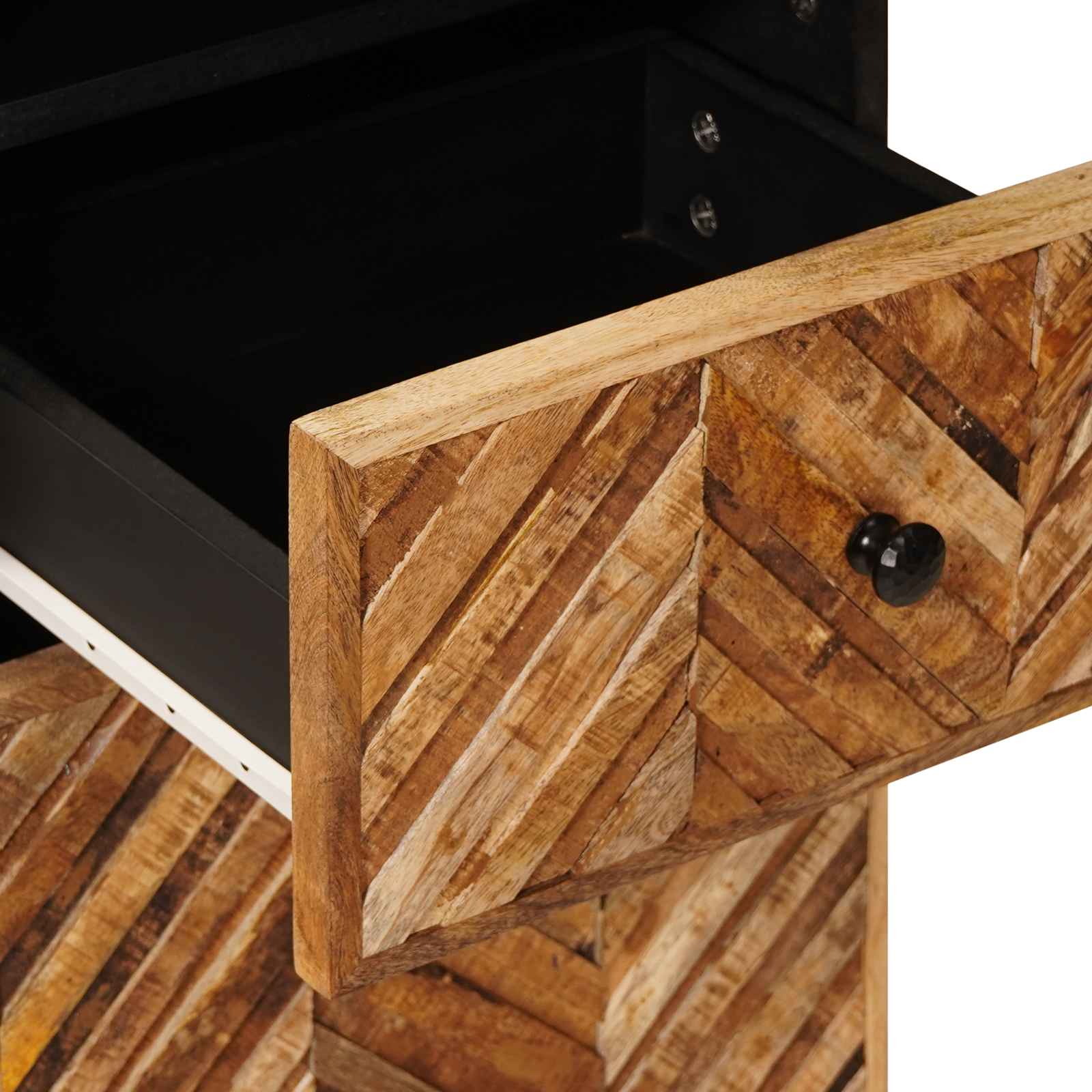 Juego de Muebles de Baño con cajón 5 pcs Madera de mango maciza