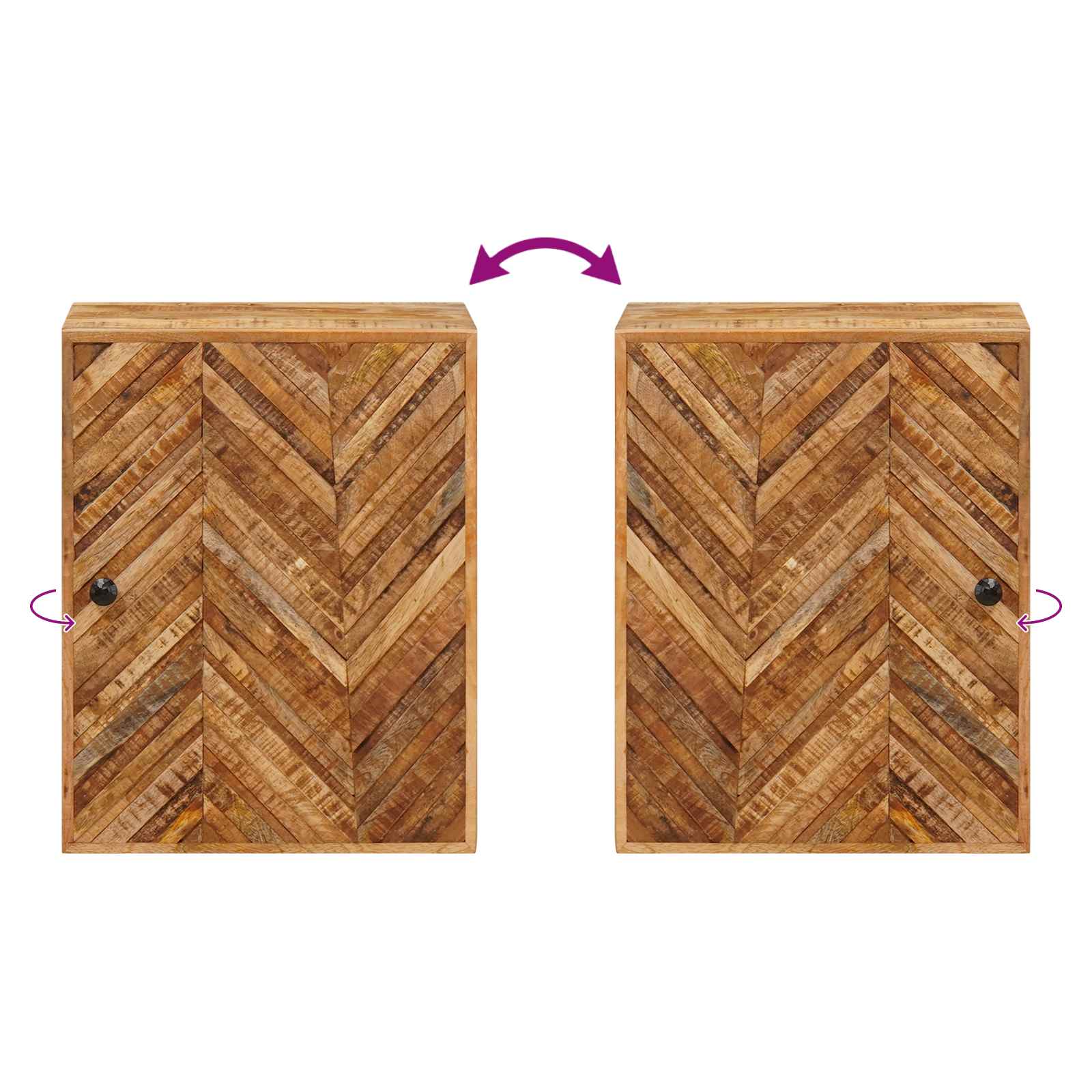 Juego de Muebles de Baño con cajón 5 pcs Madera de mango maciza