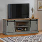 HALDEN TV unit 2 sliding doors grey 150x40x60 cm