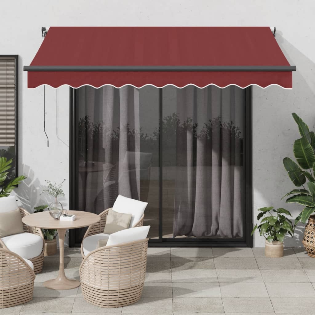 Toldo retráctil automático antracita y blanco 450x300 cm