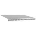 Toldo retráctil automático antracita y blanco 450x300 cm