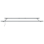 Toldo retráctil automático antracita y blanco 450x300 cm