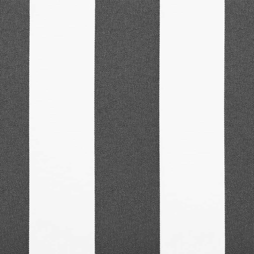 Toldo retráctil automático antracita y blanco 450x300 cm