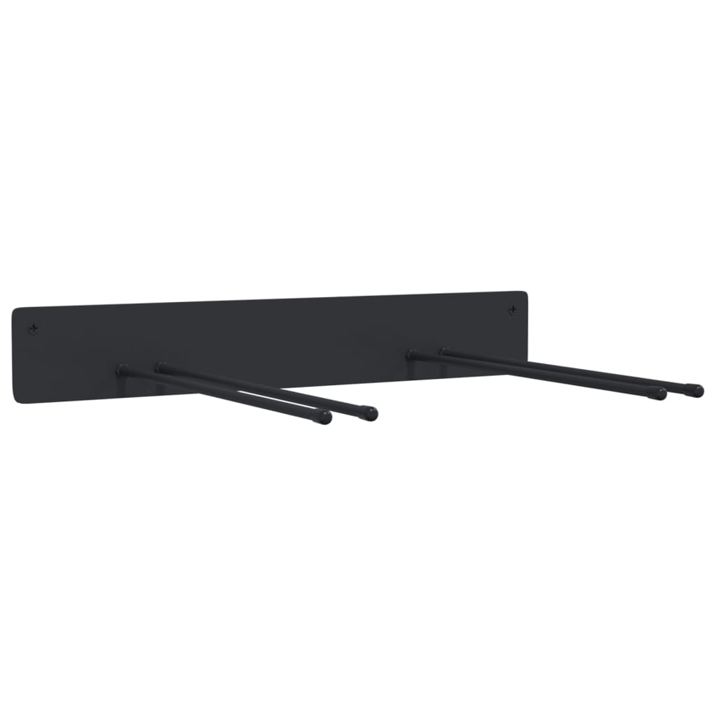 Estante de pared de jardín para herramientas acero negro
