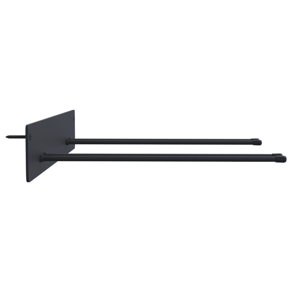 Estante de pared de jardín para herramientas acero negro
