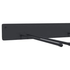 Estante de pared de jardín para herramientas acero negro