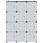 Organizador cubos de almacenamiento 12cubos varillas colgar PP