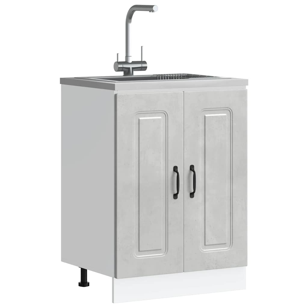 Mueble bajo fregadero Lucca blanca de alto brillo