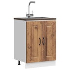 Mueble bajo fregadero Lucca blanca de alto brillo