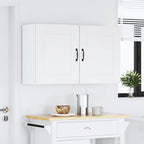 Armarios de pared cocina 2 uds Kalmar madera ingeniería blanca