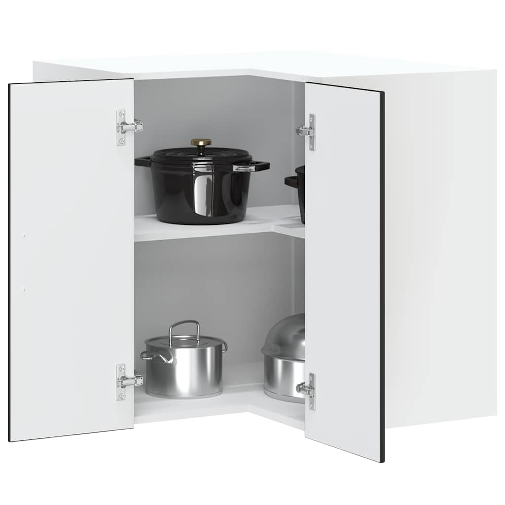Armario cocina esquina de pared Kalmar madera ingeniería blanca