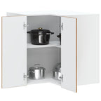 Armario cocina esquina de pared Kalmar madera ingeniería blanca