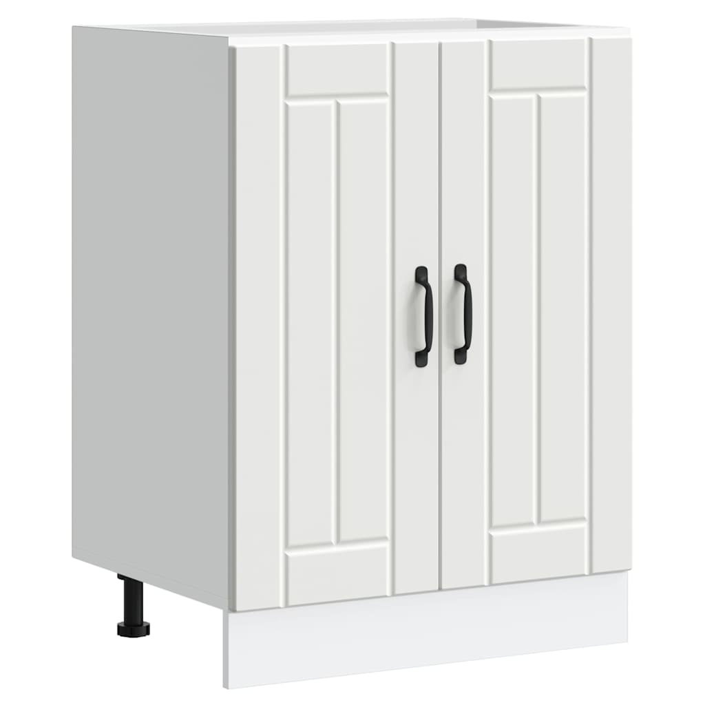 Mueble bajo fregadero Lucca blanca de alto brillo