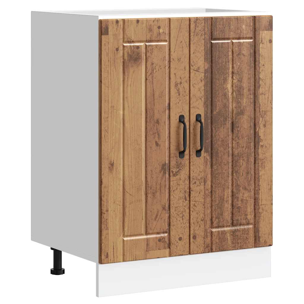 Mueble bajo fregadero Lucca blanca de alto brillo