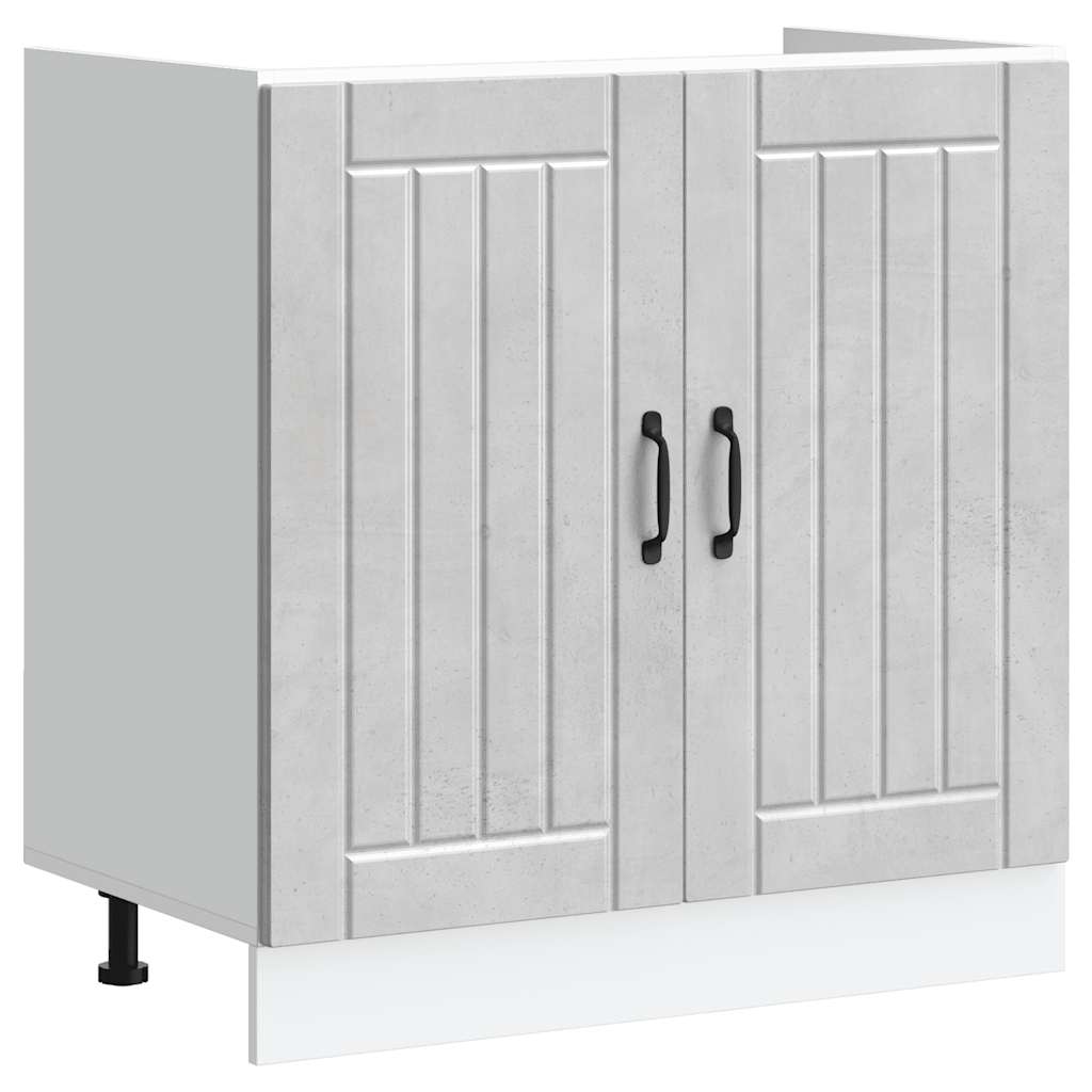 Mueble bajo fregadero Lucca blanca de alto brillo