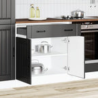 Armario bajo de cocina "Lyon" de madera de ingeniería blanca