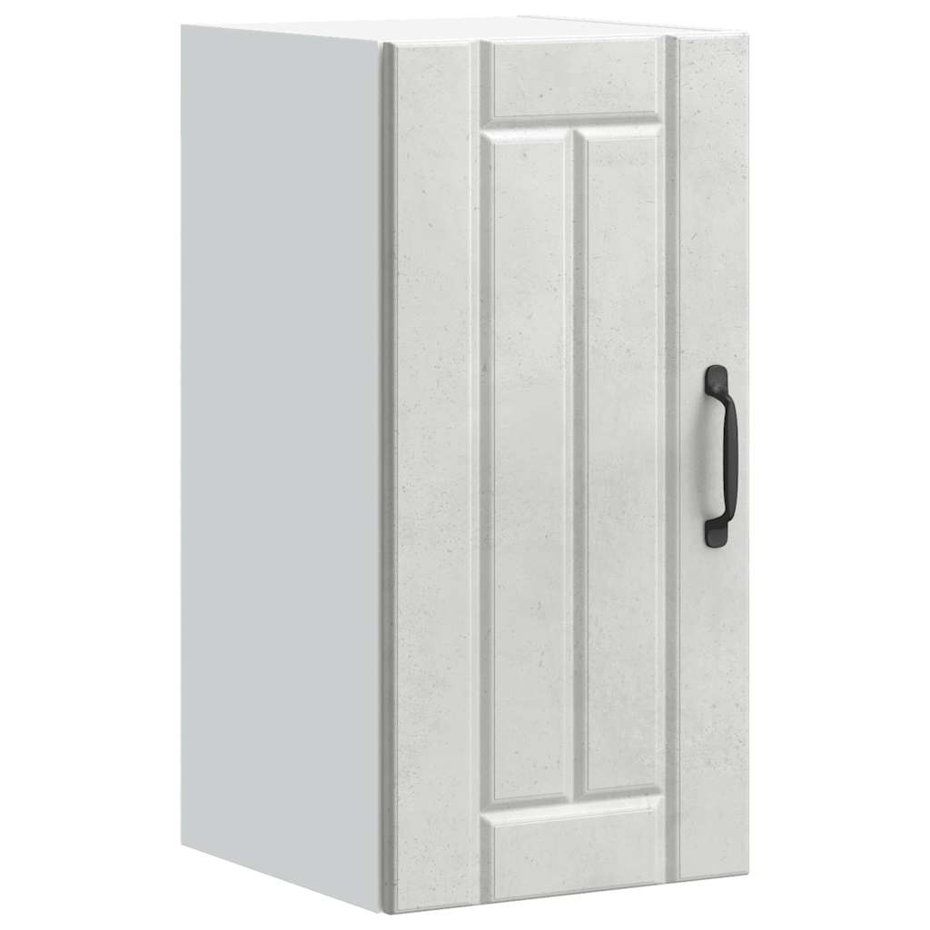Armario de cocina de pared "Lyon" con puerta de cristal, madera vieja,, 60x31x60 cm