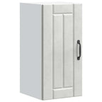 Armario de cocina de pared "Lyon" con puerta de cristal, madera vieja,, 60x31x60 cm