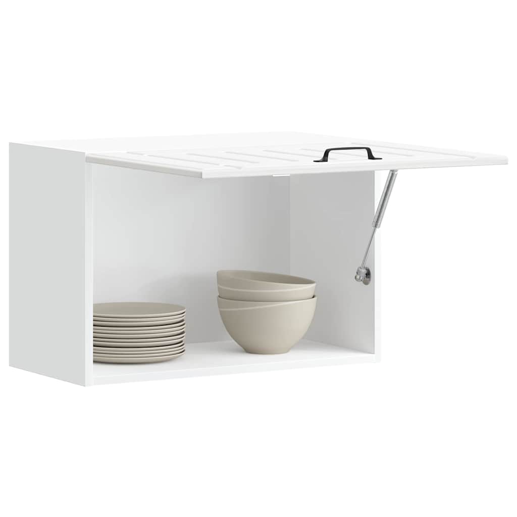Armario de cocina de pared "Lyon" con puerta de cristal, madera vieja,, 60x31x60 cm
