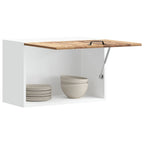 Armario de cocina de pared "Lyon" con puerta de cristal, madera vieja,, 60x31x60 cm
