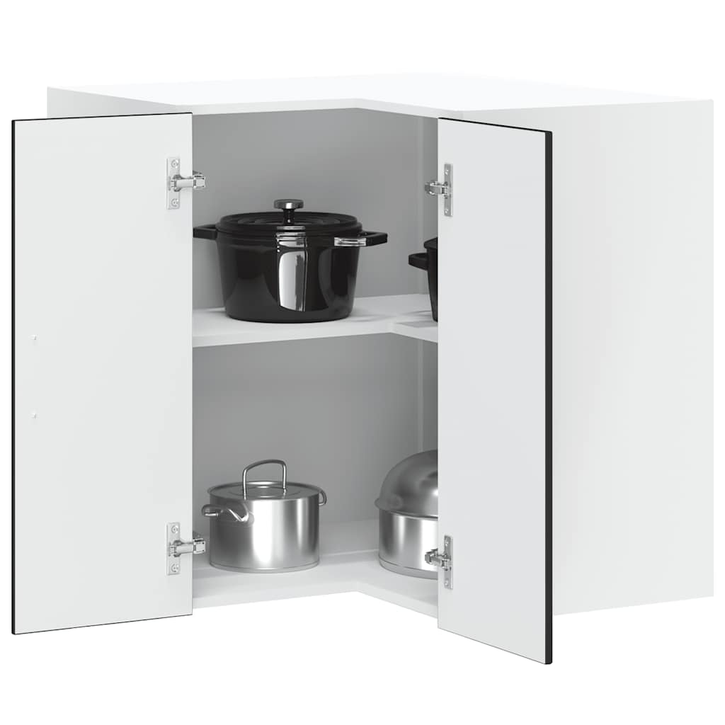 Armario cocina esquina de pared Kalmar madera ingeniería blanca