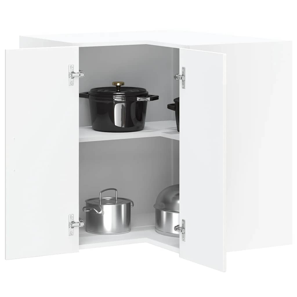 Armario cocina esquina de pared Kalmar madera ingeniería blanca