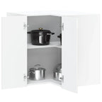 Armario cocina esquina de pared Kalmar madera ingeniería blanca