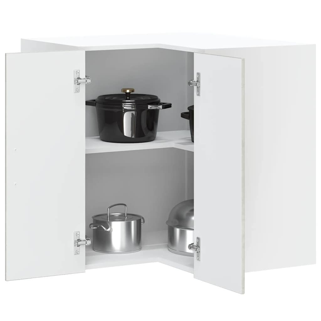 Armario cocina esquina de pared Kalmar madera ingeniería blanca