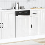Panel lavavajillas Lucca madera contrachapada blanco brillante