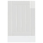 Panel lavavajillas Lucca madera contrachapada blanco brillante