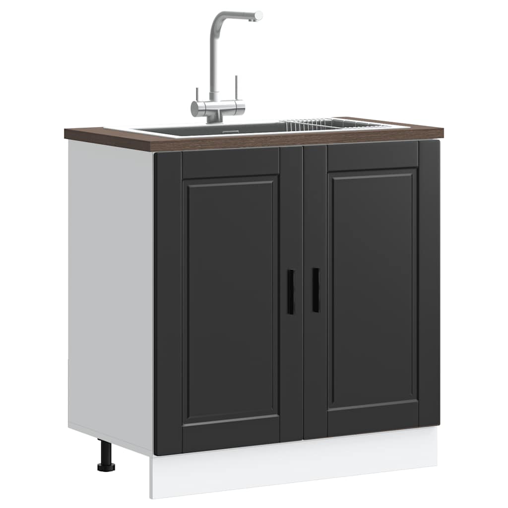 Mueble bajo fregadero Lucca blanca de alto brillo
