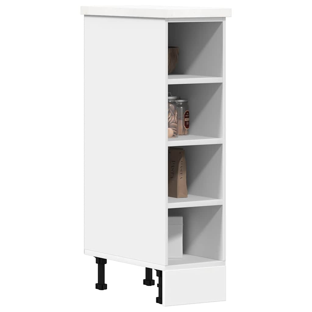 Armario bajo "Riga" blanco 20x44,5x81,5 cm Madera de ingeniería