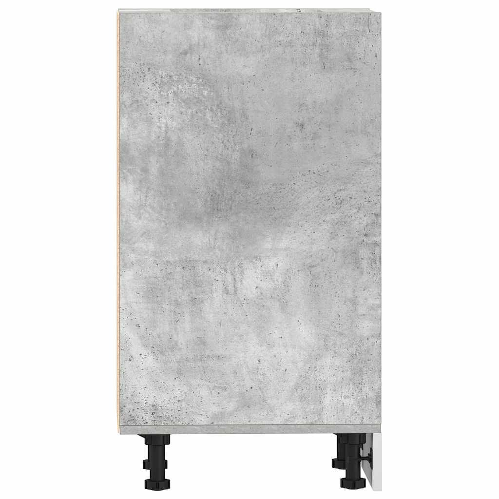 Armario bajo "Riga" Gris Hormigón 20x44,5x81,5 cm Madera de ingeniería