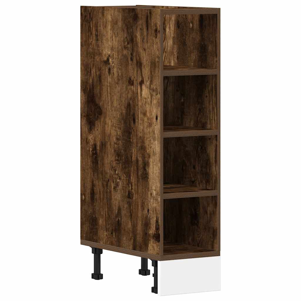 Armario bajo "Riga" Roble ahumado 20x44,5x81,5 cm Madera de ingeniería