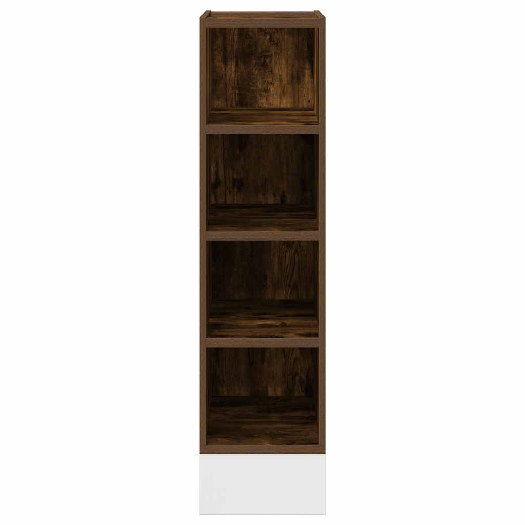 Armario bajo "Riga" Roble ahumado 20x44,5x81,5 cm Madera de ingeniería