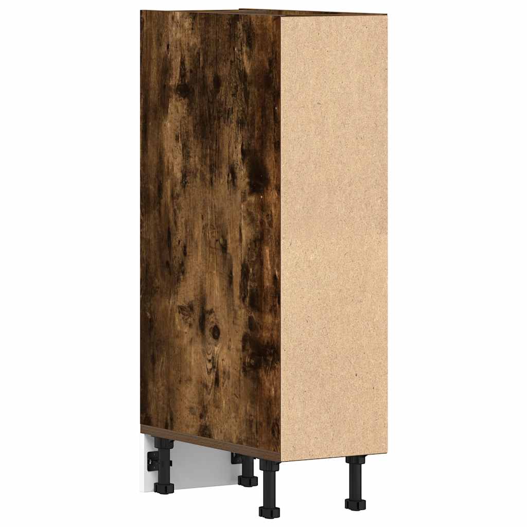 Armario bajo "Riga" Roble ahumado 20x44,5x81,5 cm Madera de ingeniería