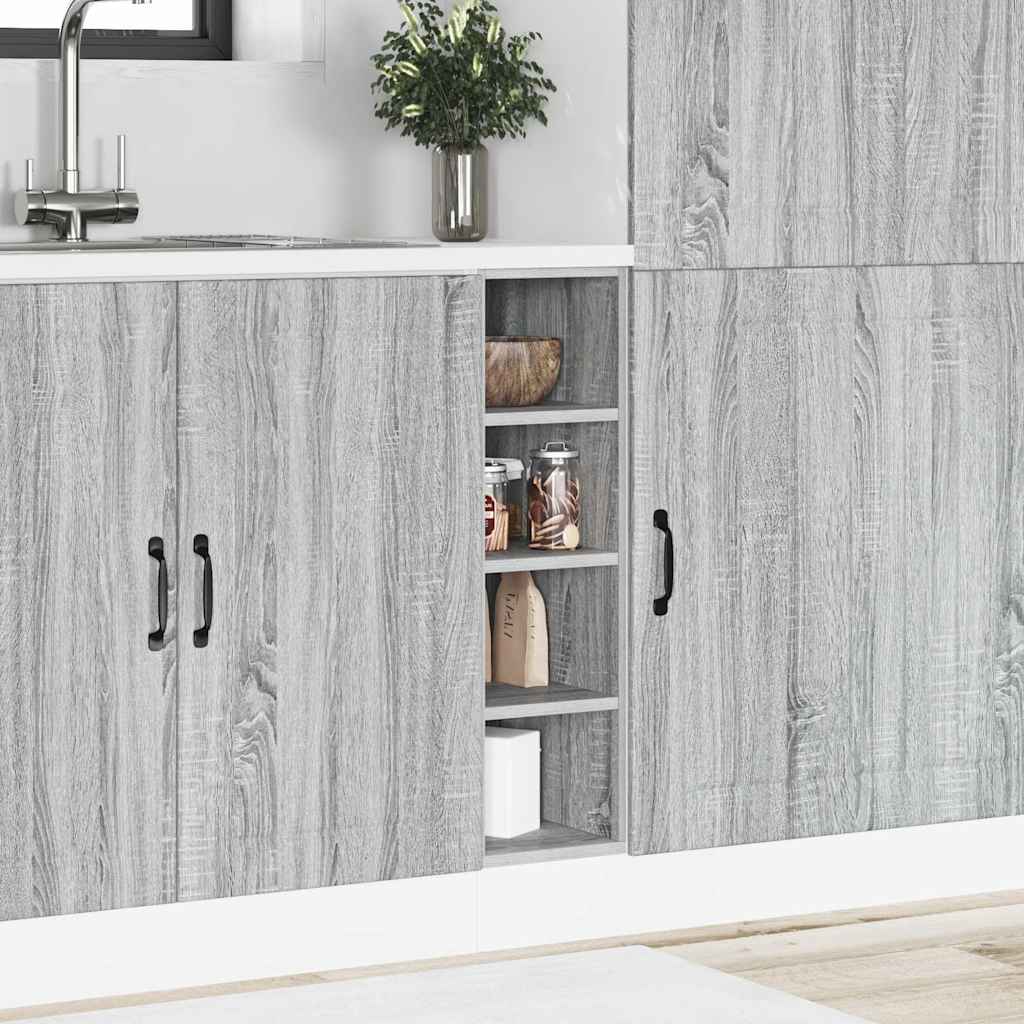 Armario bajo "Riga" Gris Sonoma 20x44,5x81,5 cm Madera de ingeniería