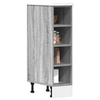 Armario bajo "Riga" Gris Sonoma 20x44,5x81,5 cm Madera de ingeniería