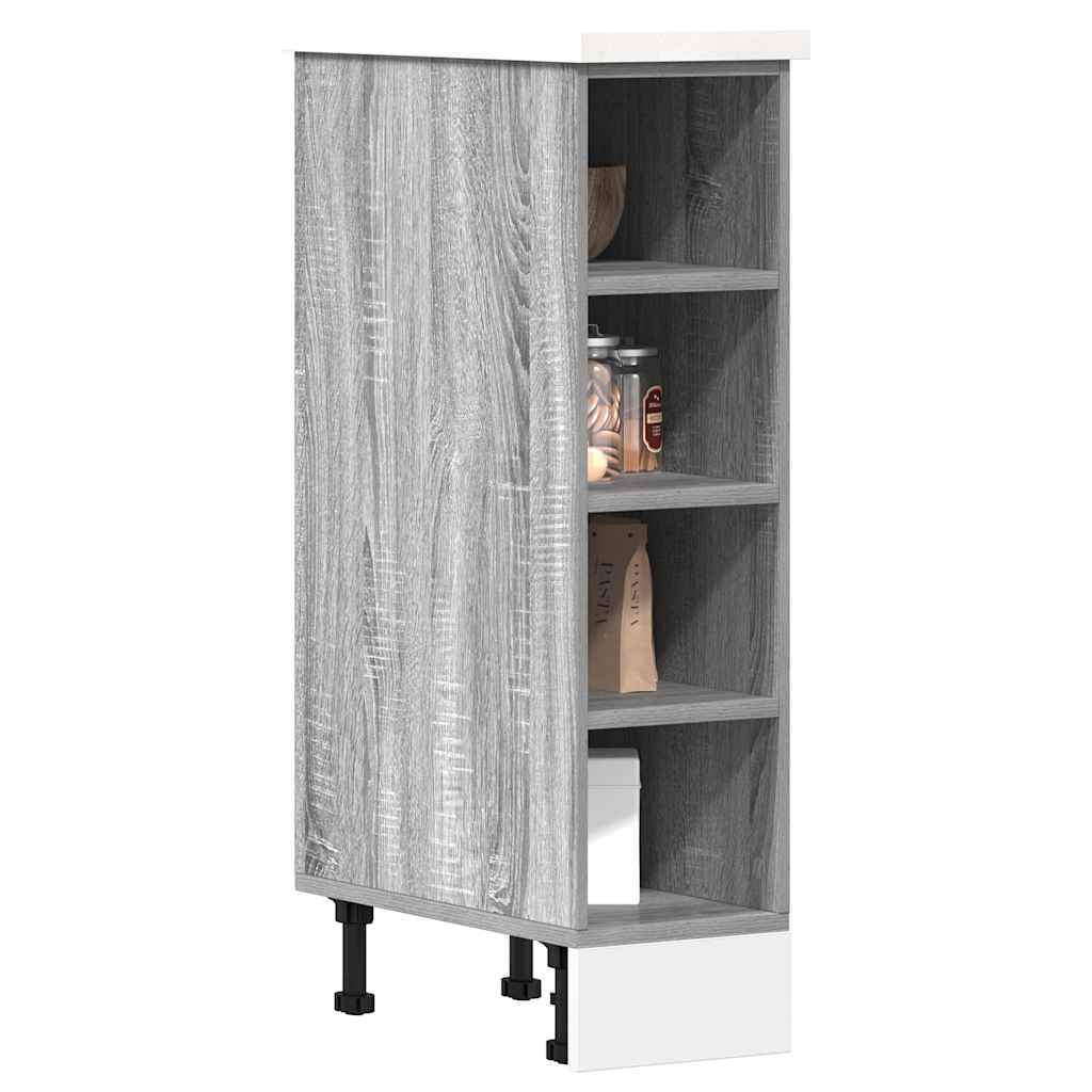 Armario bajo "Riga" Gris Sonoma 20x44,5x81,5 cm Madera de ingeniería