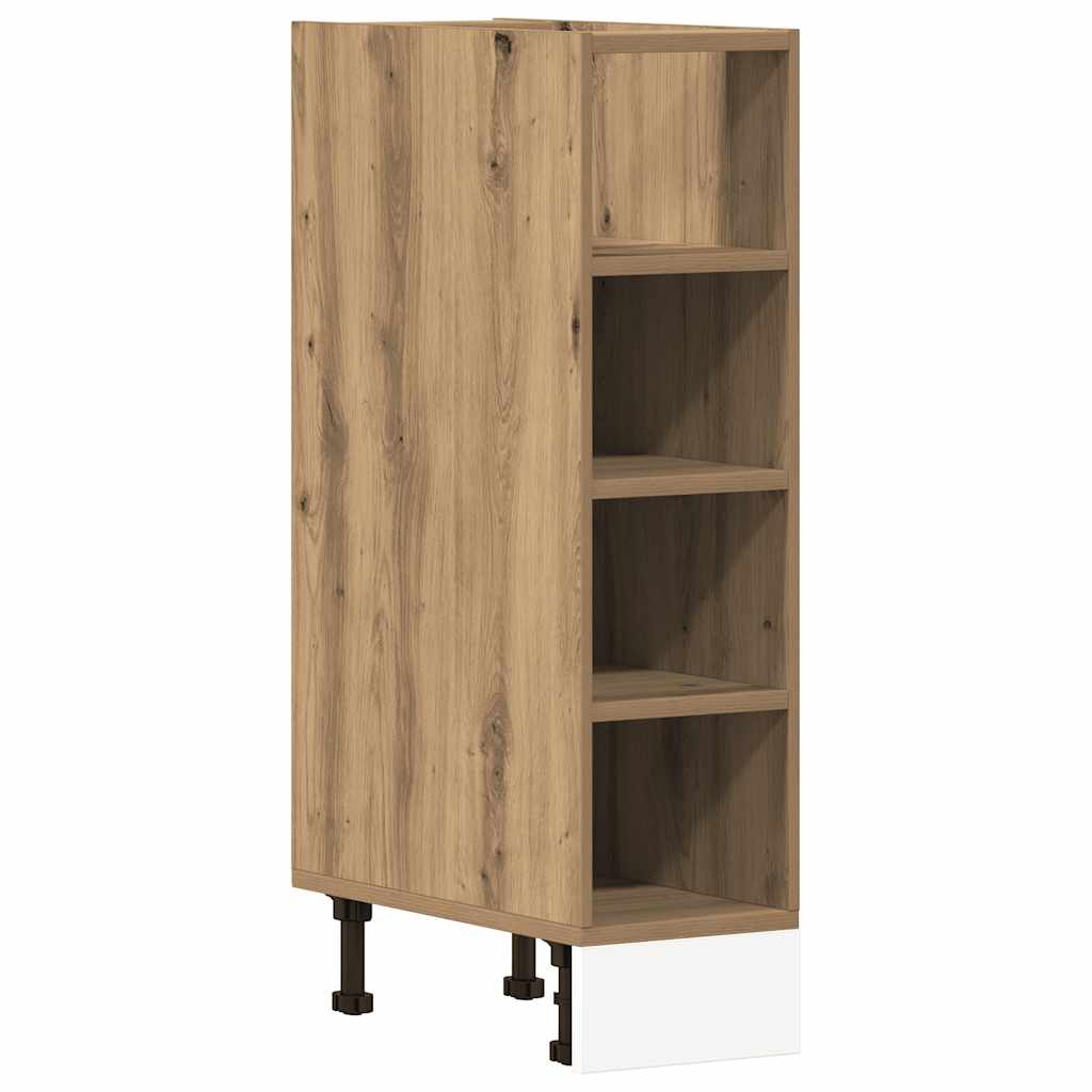 Armario bajo "Riga" Roble Artesano 20x44,5x81,5 cm Madera de ingeniería