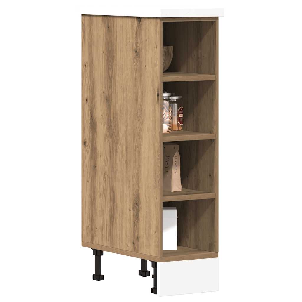 Armario bajo "Riga" Roble Artesano 20x44,5x81,5 cm Madera de ingeniería