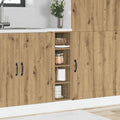 Armario bajo "Riga" Roble Artesano 20x44,5x81,5 cm Madera de ingeniería