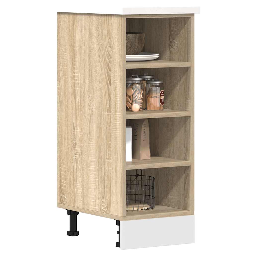 Armario bajo "Riga" Roble Sonoma 30x44,5x81,5 cm Madera de ingeniería