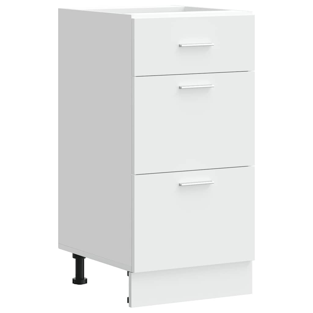Armario bajo "Lyon" blanco 40x46x81,5 cm madera de ingeniería