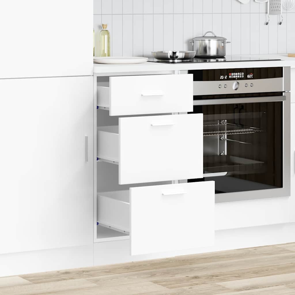 Armario bajo "Lyon" blanco 40x46x81,5 cm madera de ingeniería