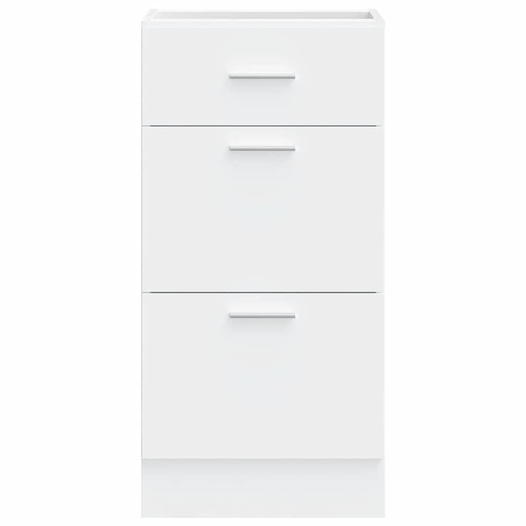 Armario bajo "Lyon" blanco 40x46x81,5 cm madera de ingeniería