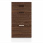 Armario bajo "Lyon" Roble Marrón 40x46x81,5 cm Madera de ingeniería