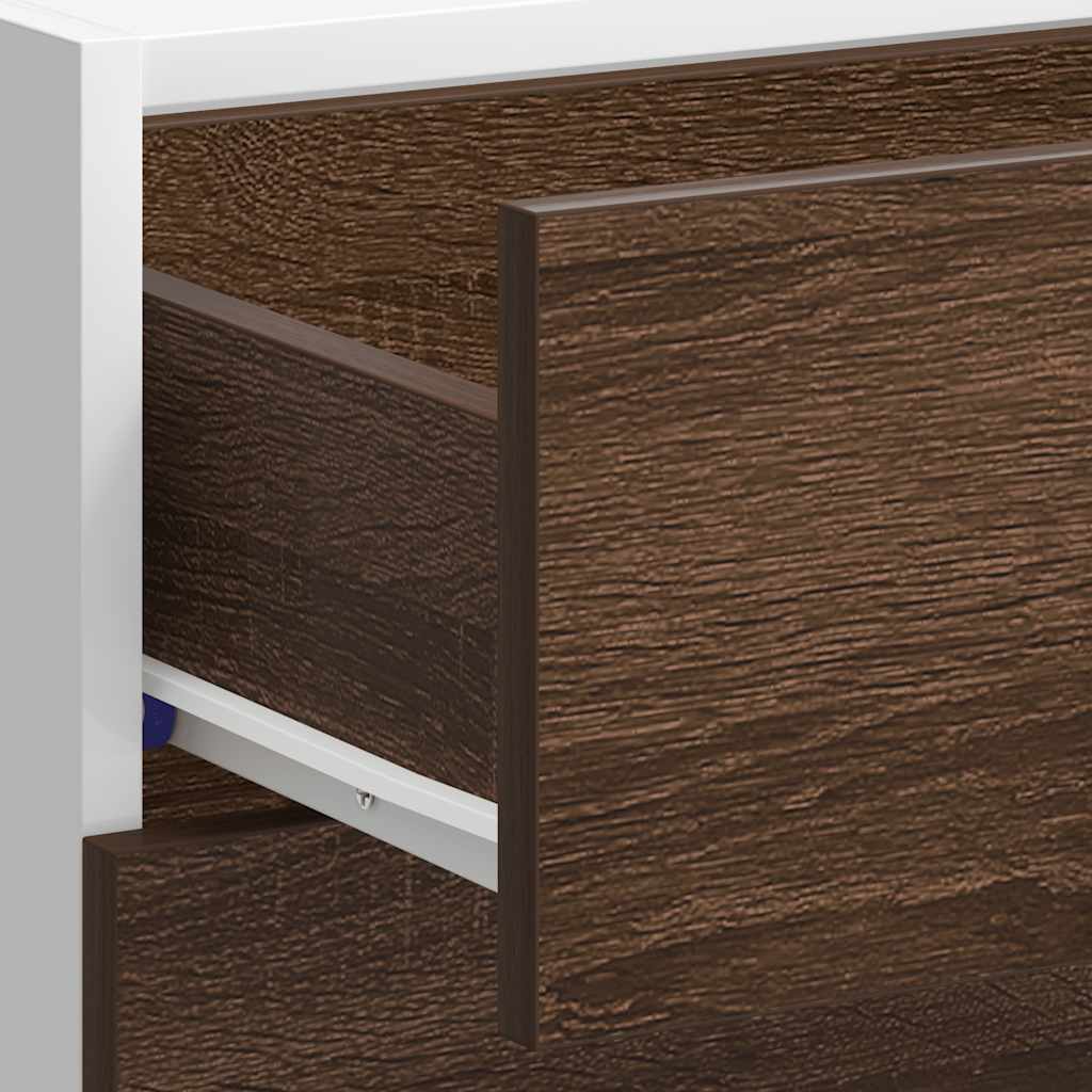 Armario bajo "Lyon" Roble Marrón 40x46x81,5 cm Madera de ingeniería