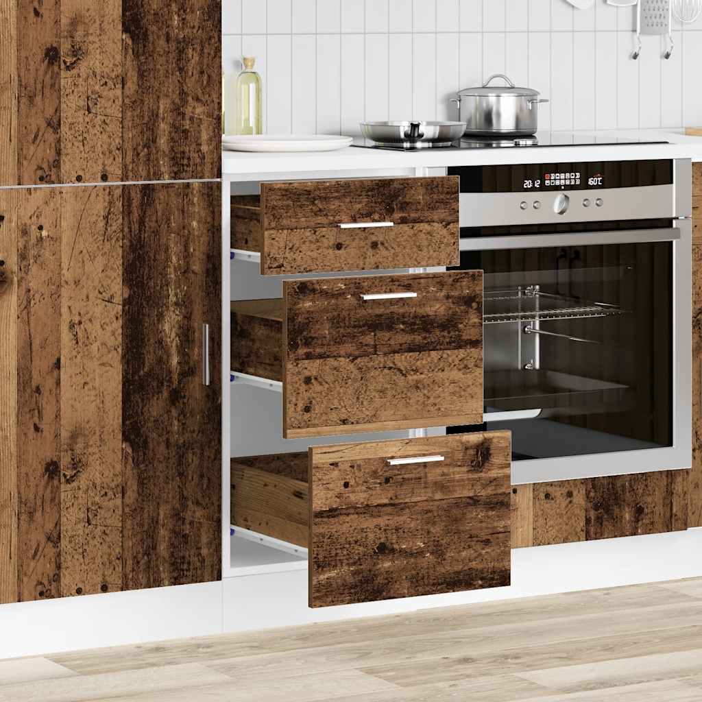 Armario bajo "Lyon" Madera vieja 40x46x81,5 cm Madera de ingeniería